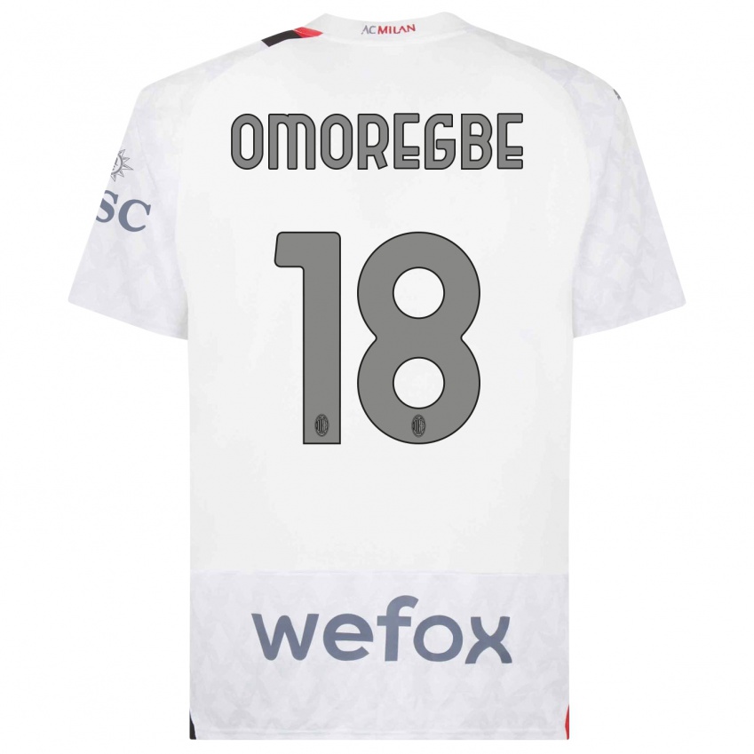 Dzieci Bob Murphy Omoregbe #18 Biały Wyjazdowa Koszulka 2023/24 Koszulki Klubowe