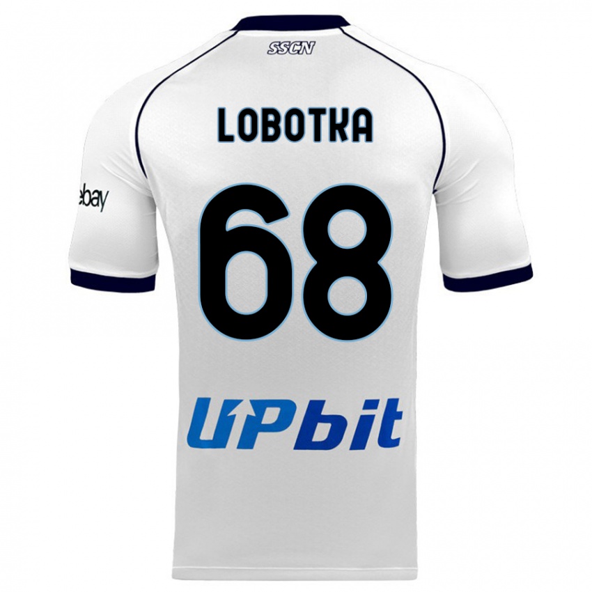 Dzieci Stanislav Lobotka #68 Biały Wyjazdowa Koszulka 2023/24 Koszulki Klubowe
