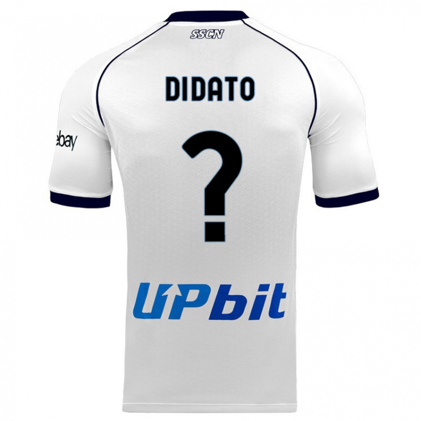 Dzieci Vincenzo Di Dato #0 Biały Wyjazdowa Koszulka 2023/24 Koszulki Klubowe
