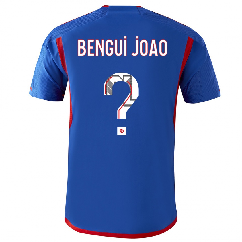 Dzieci Justin Bengui Joao #0 Niebieski Czerwony Wyjazdowa Koszulka 2023/24 Koszulki Klubowe