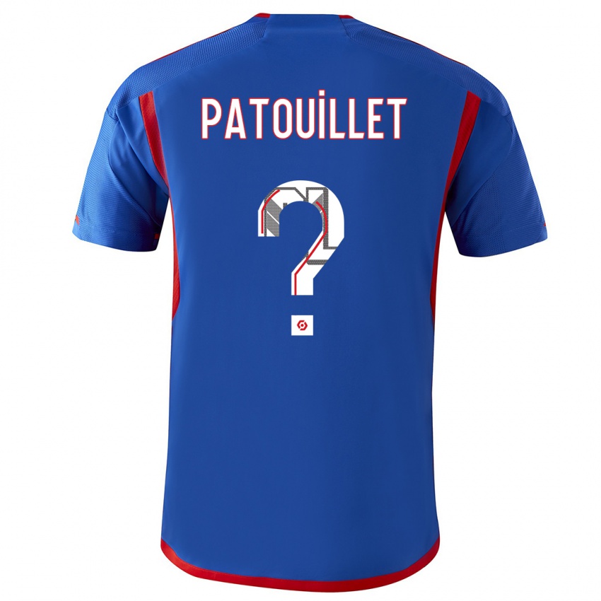 Dzieci Mathieu Patouillet #0 Niebieski Czerwony Wyjazdowa Koszulka 2023/24 Koszulki Klubowe