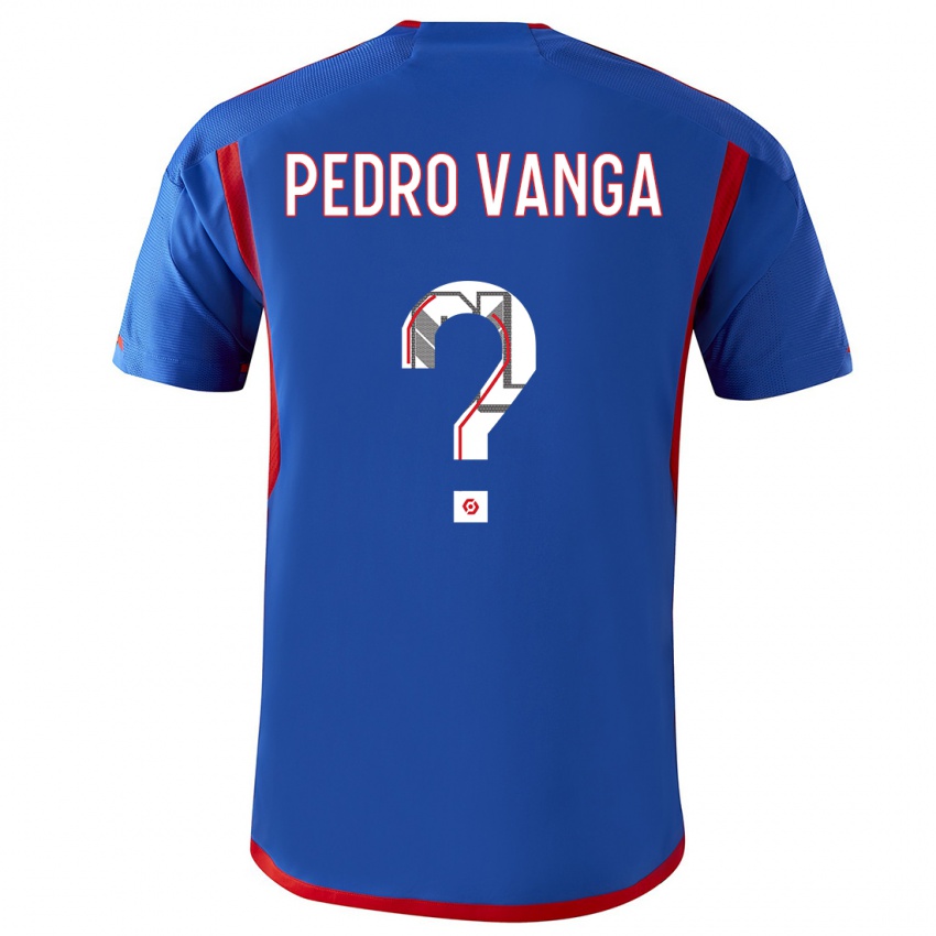 Dzieci Emerson Pedro Vanga #0 Niebieski Czerwony Wyjazdowa Koszulka 2023/24 Koszulki Klubowe