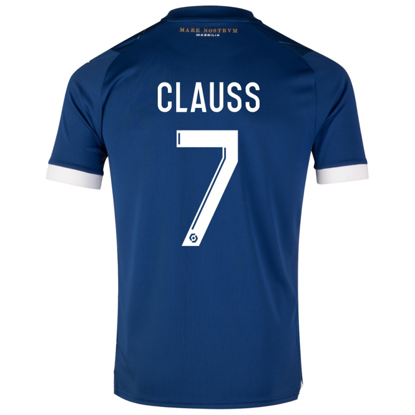 Dzieci Jonathan Clauss #7 Ciemny Niebieski Wyjazdowa Koszulka 2023/24 Koszulki Klubowe