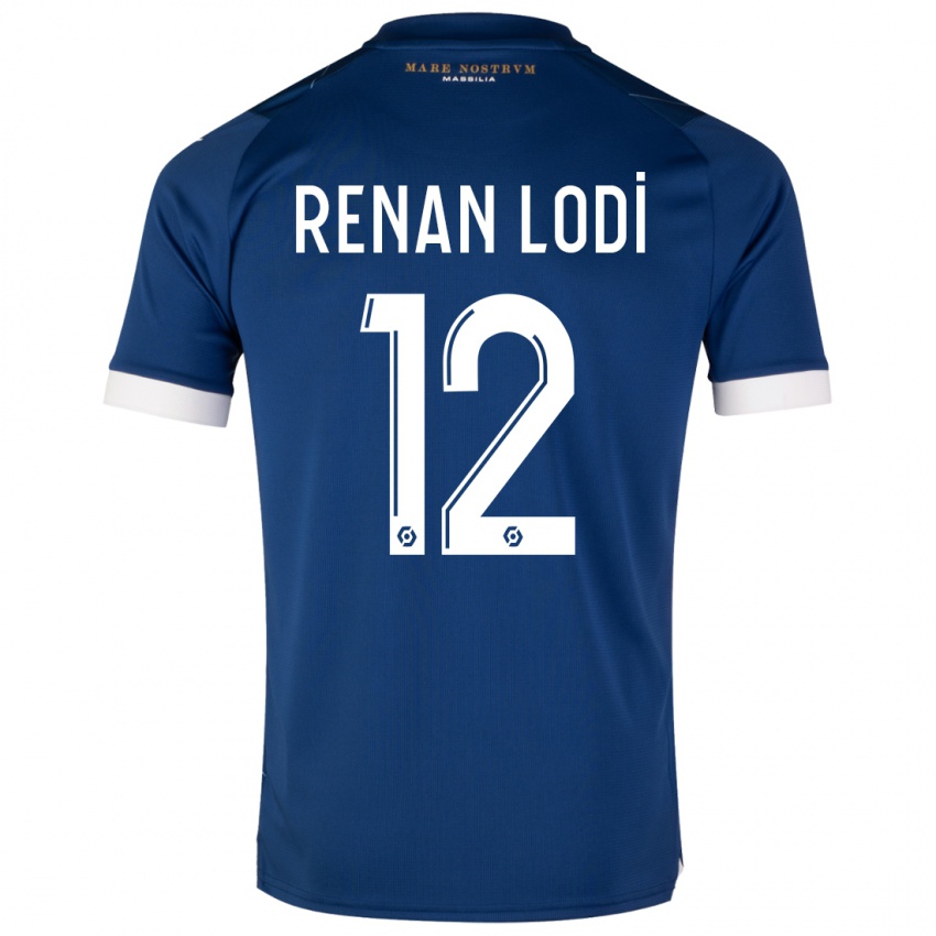 Dzieci Renan Lodi #12 Ciemny Niebieski Wyjazdowa Koszulka 2023/24 Koszulki Klubowe