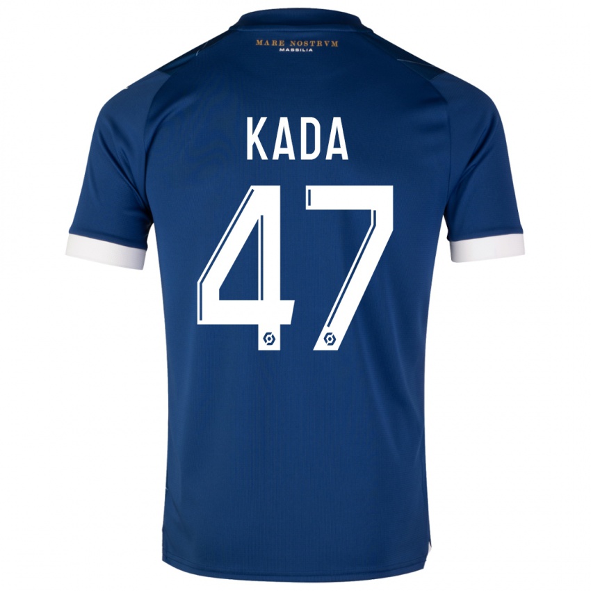 Dzieci Joakim Kada #47 Ciemny Niebieski Wyjazdowa Koszulka 2023/24 Koszulki Klubowe
