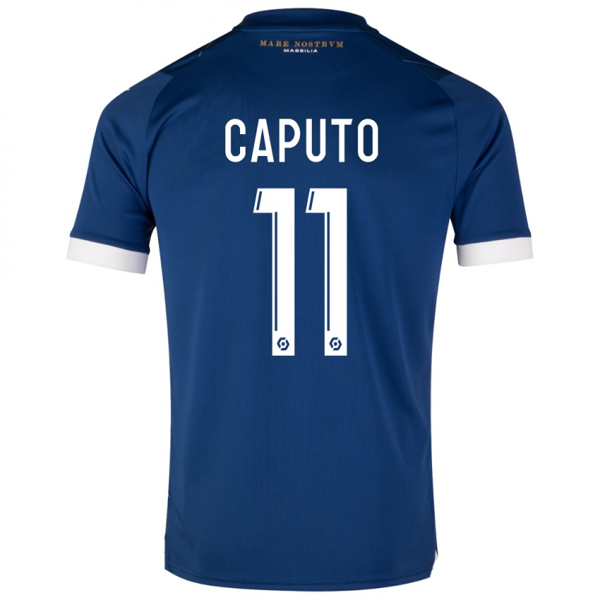 Dzieci Cindy Caputo #11 Ciemny Niebieski Wyjazdowa Koszulka 2023/24 Koszulki Klubowe