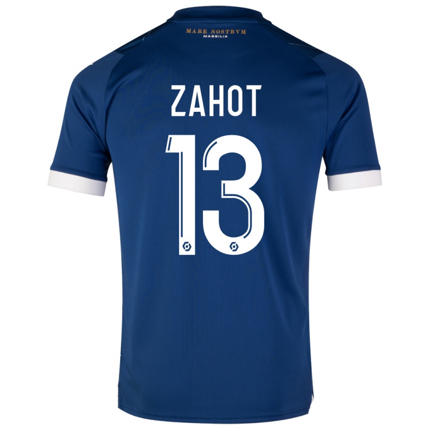 Dzieci Sarah Zahot #13 Ciemny Niebieski Wyjazdowa Koszulka 2023/24 Koszulki Klubowe