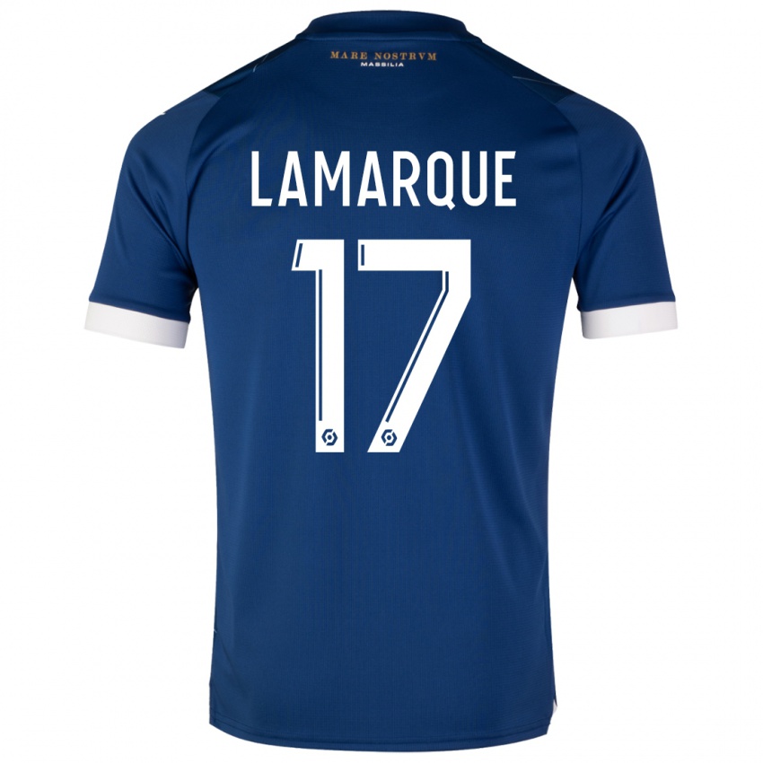 Dzieci Alais Lamarque #17 Ciemny Niebieski Wyjazdowa Koszulka 2023/24 Koszulki Klubowe