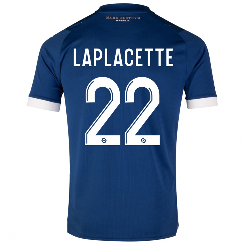 Dzieci Tess Laplacette #22 Ciemny Niebieski Wyjazdowa Koszulka 2023/24 Koszulki Klubowe