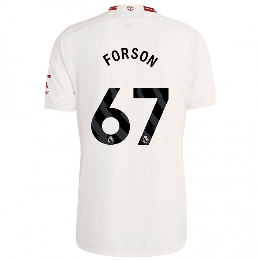 Dzieci Omari Forson #67 Biały Trzeci Komplet Koszulka 2023/24 Koszulki Klubowe