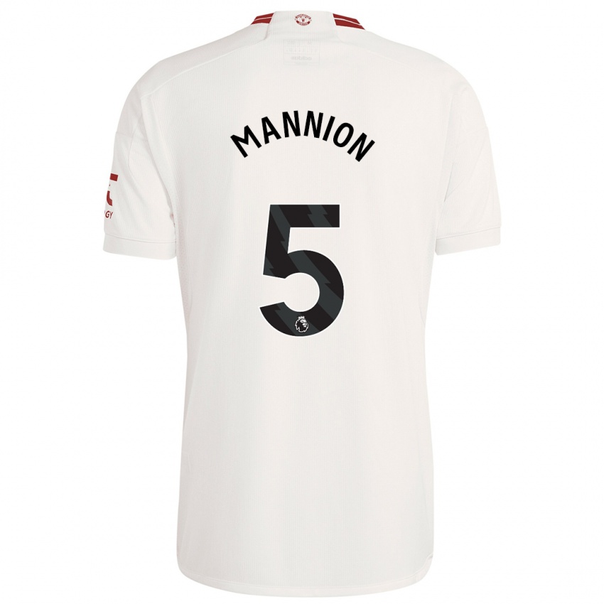 Dzieci Aoife Mannion #5 Biały Trzeci Komplet Koszulka 2023/24 Koszulki Klubowe