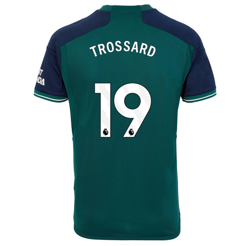 Dzieci Leandro Trossard #19 Zielony Trzeci Komplet Koszulka 2023/24 Koszulki Klubowe