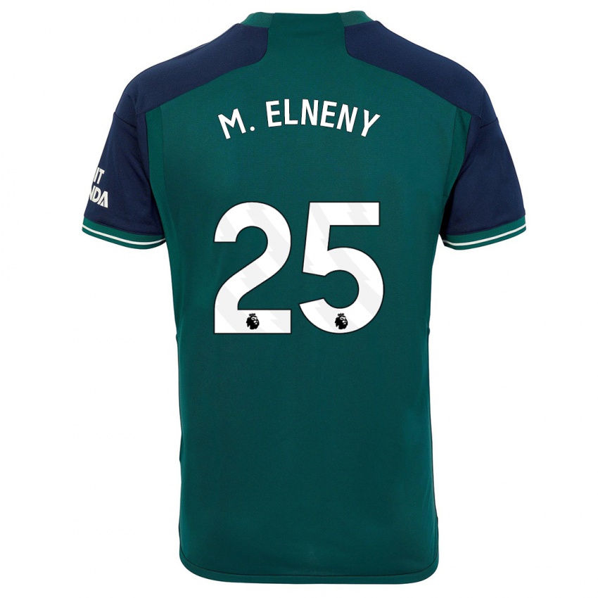 Dzieci Mohamed Elneny #25 Zielony Trzeci Komplet Koszulka 2023/24 Koszulki Klubowe
