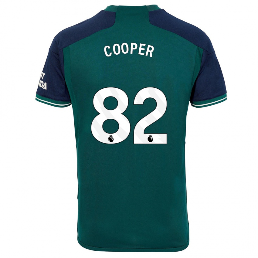 Dzieci Noah Cooper #82 Zielony Trzeci Komplet Koszulka 2023/24 Koszulki Klubowe