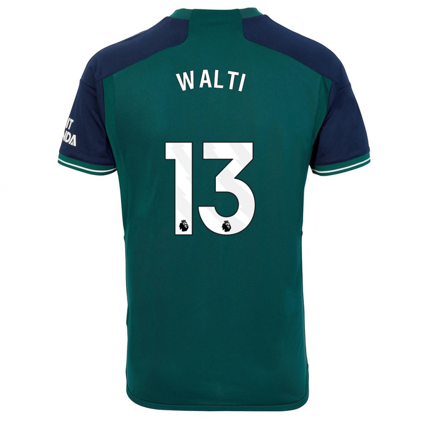 Dzieci Lia Walti #13 Zielony Trzeci Komplet Koszulka 2023/24 Koszulki Klubowe