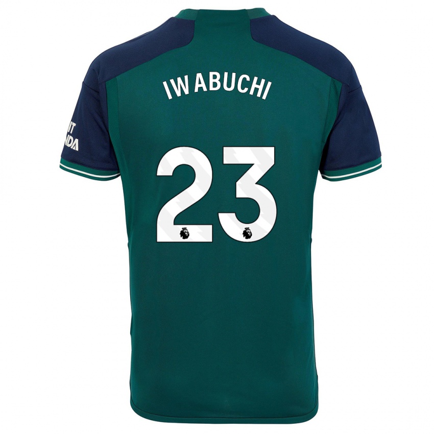 Dzieci Mana Iwabuchi #23 Zielony Trzeci Komplet Koszulka 2023/24 Koszulki Klubowe