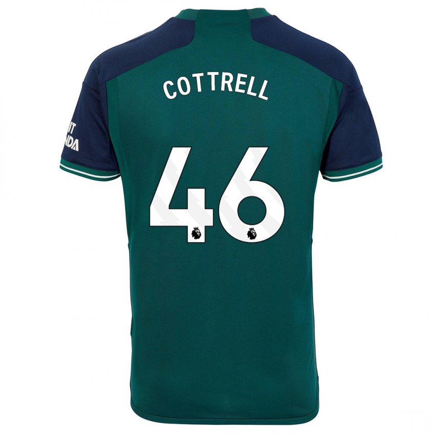 Dzieci Ben Cottrell #46 Zielony Trzeci Komplet Koszulka 2023/24 Koszulki Klubowe