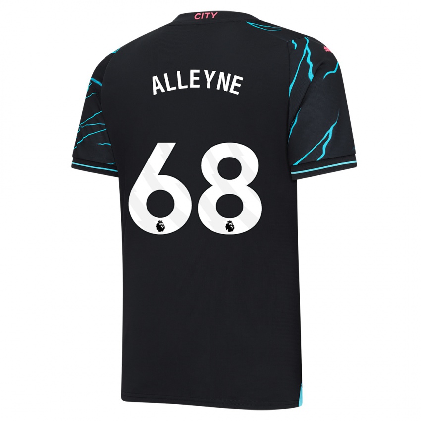 Dzieci Max Alleyne #68 Ciemny Niebieski Trzeci Komplet Koszulka 2023/24 Koszulki Klubowe