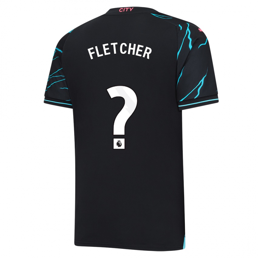Dzieci Luca Fletcher #0 Ciemny Niebieski Trzeci Komplet Koszulka 2023/24 Koszulki Klubowe