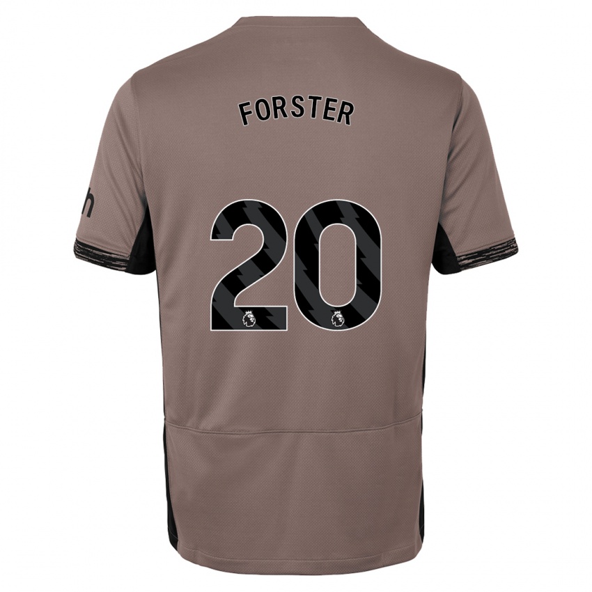 Dzieci Fraser Forster #20 Ciemny Beż Trzeci Komplet Koszulka 2023/24 Koszulki Klubowe
