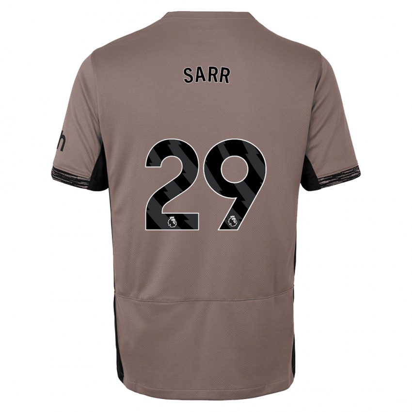 Dzieci Pape Matar Sarr #29 Ciemny Beż Trzeci Komplet Koszulka 2023/24 Koszulki Klubowe