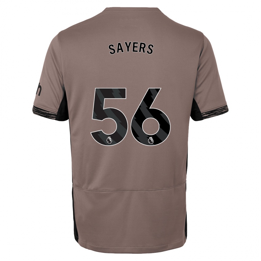 Dzieci Charlie Sayers #56 Ciemny Beż Trzeci Komplet Koszulka 2023/24 Koszulki Klubowe