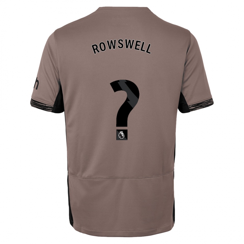 Dzieci James Rowswell #0 Ciemny Beż Trzeci Komplet Koszulka 2023/24 Koszulki Klubowe