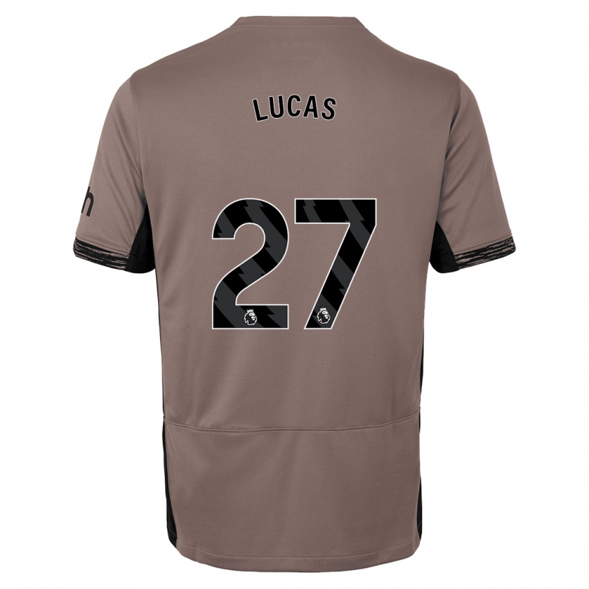 Dzieci Lucas Moura #27 Ciemny Beż Trzeci Komplet Koszulka 2023/24 Koszulki Klubowe