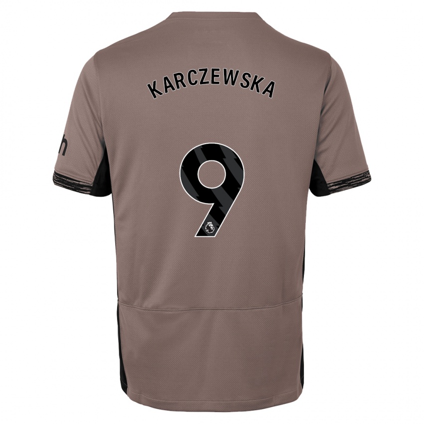Dzieci Nikola Karczewska #9 Ciemny Beż Trzeci Komplet Koszulka 2023/24 Koszulki Klubowe
