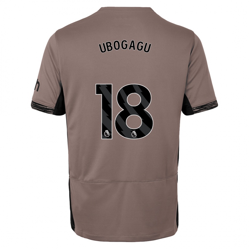 Dzieci Chioma Ubogagu #18 Ciemny Beż Trzeci Komplet Koszulka 2023/24 Koszulki Klubowe
