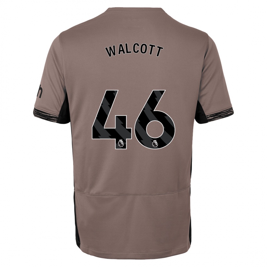 Dzieci Malachi Fagan Walcott #46 Ciemny Beż Trzeci Komplet Koszulka 2023/24 Koszulki Klubowe