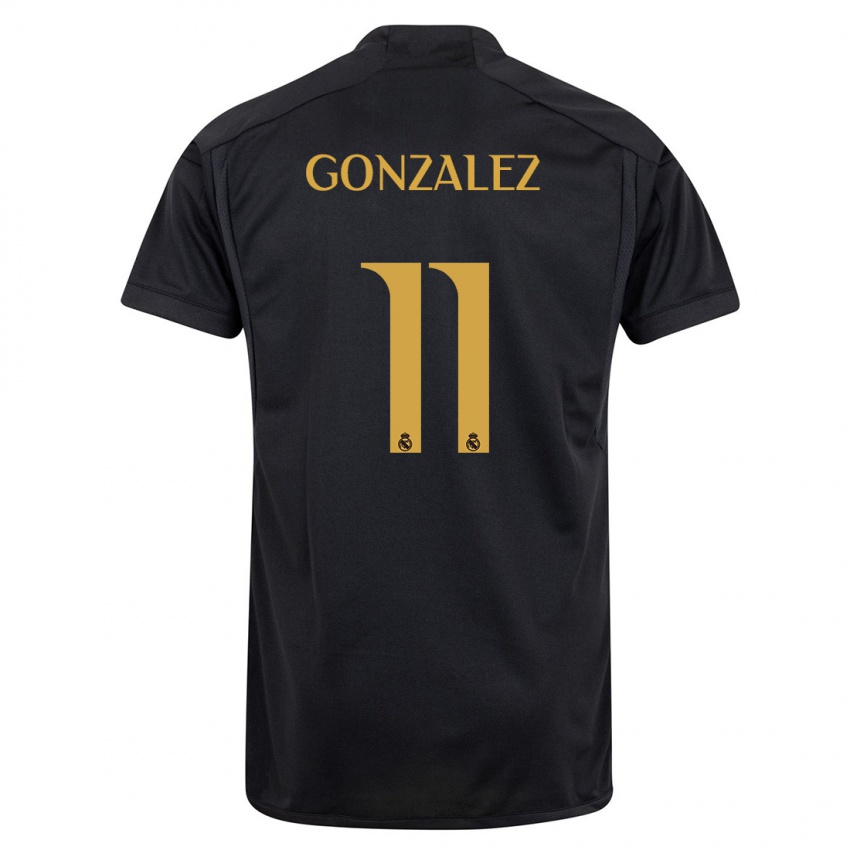 Dzieci Peter Gonzalez #11 Czarny Trzeci Komplet Koszulka 2023/24 Koszulki Klubowe