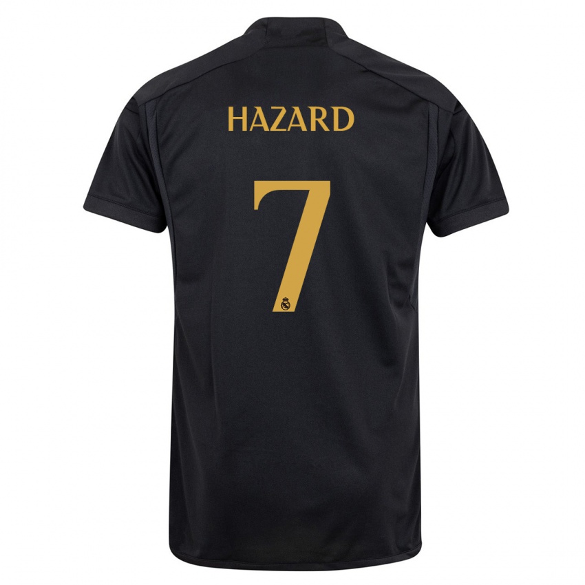 Dzieci Eden Hazard #7 Czarny Trzeci Komplet Koszulka 2023/24 Koszulki Klubowe