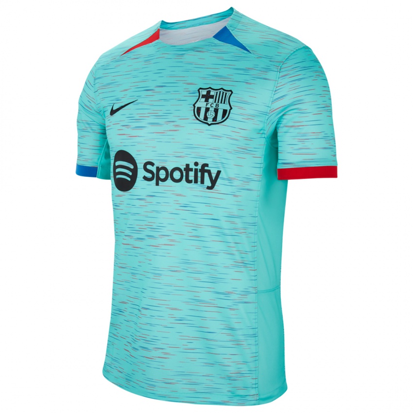 Dzieci Oriol Romeu #18 Lekka Aqua Trzeci Komplet Koszulka 2023/24 Koszulki Klubowe