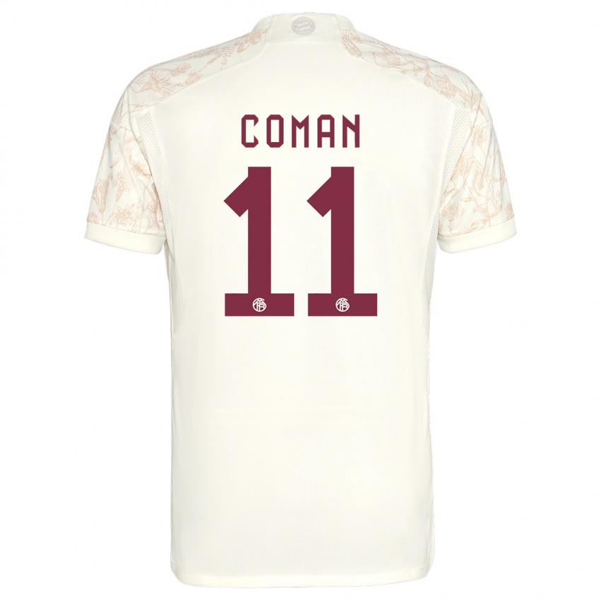 Dzieci Kingsley Coman #11 Złamana Biel Trzeci Komplet Koszulka 2023/24 Koszulki Klubowe