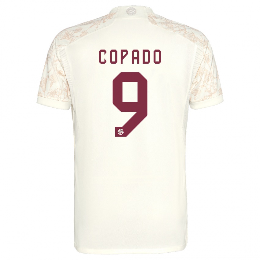 Dzieci Lucas Copado #9 Złamana Biel Trzeci Komplet Koszulka 2023/24 Koszulki Klubowe