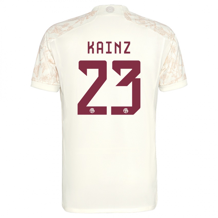 Dzieci Manuel Kainz #23 Złamana Biel Trzeci Komplet Koszulka 2023/24 Koszulki Klubowe