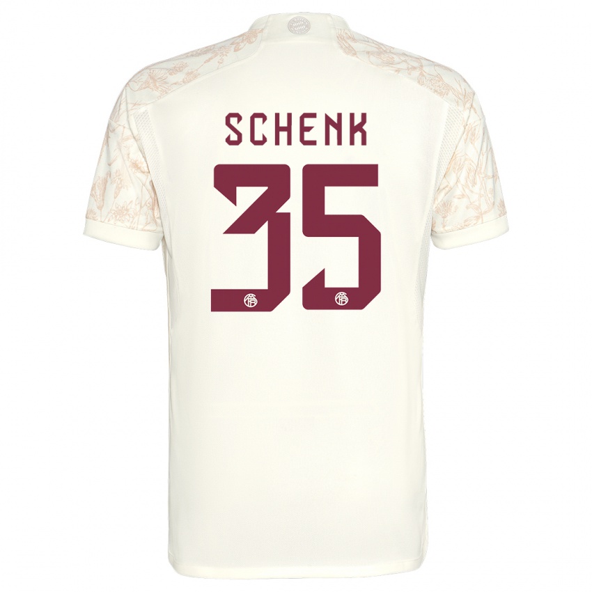 Dzieci Johannes Schenk #35 Złamana Biel Trzeci Komplet Koszulka 2023/24 Koszulki Klubowe