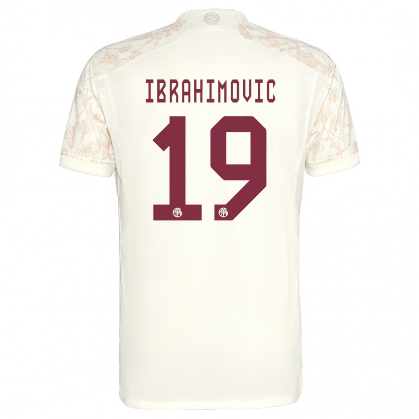 Dzieci Arijon Ibrahimovic #19 Złamana Biel Trzeci Komplet Koszulka 2023/24 Koszulki Klubowe
