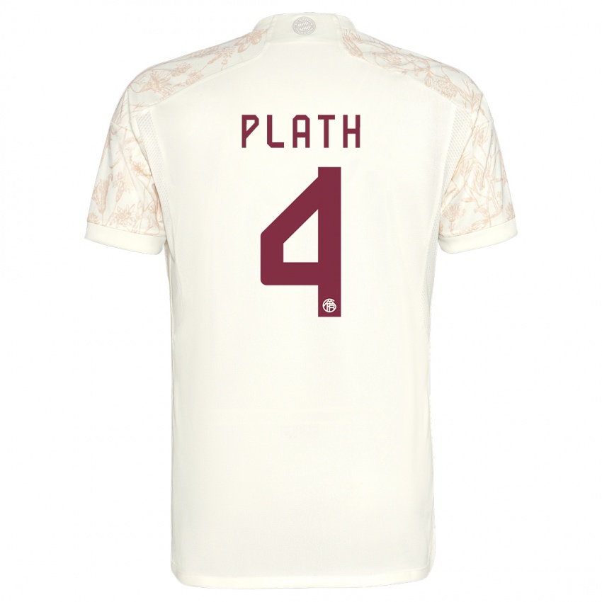 Dzieci Max Plath #4 Złamana Biel Trzeci Komplet Koszulka 2023/24 Koszulki Klubowe