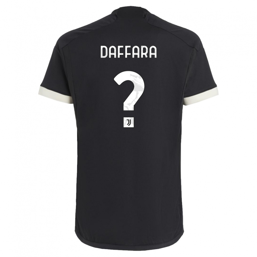 Dzieci Giovanni Daffara #0 Czarny Trzeci Komplet Koszulka 2023/24 Koszulki Klubowe