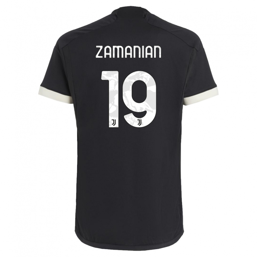 Dzieci Annahita Zamanian #19 Czarny Trzeci Komplet Koszulka 2023/24 Koszulki Klubowe