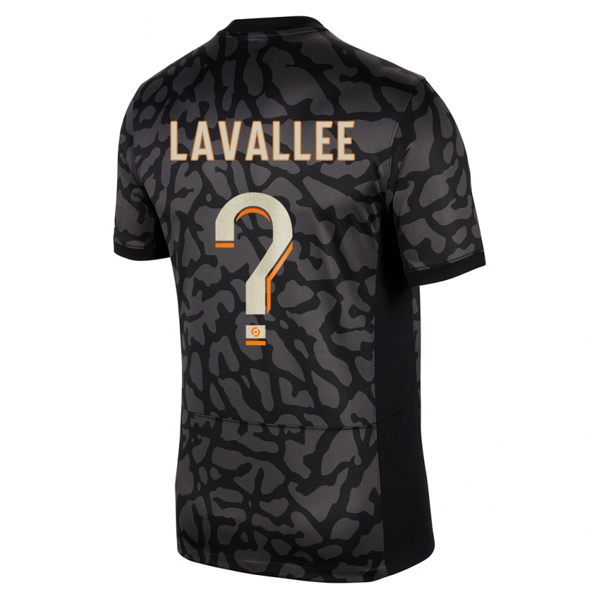 Dzieci Lucas Lavallee #0 Czarny Trzeci Komplet Koszulka 2023/24 Koszulki Klubowe