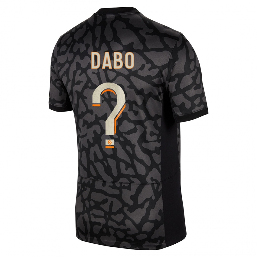Dzieci Mariama Dabo #0 Czarny Trzeci Komplet Koszulka 2023/24 Koszulki Klubowe