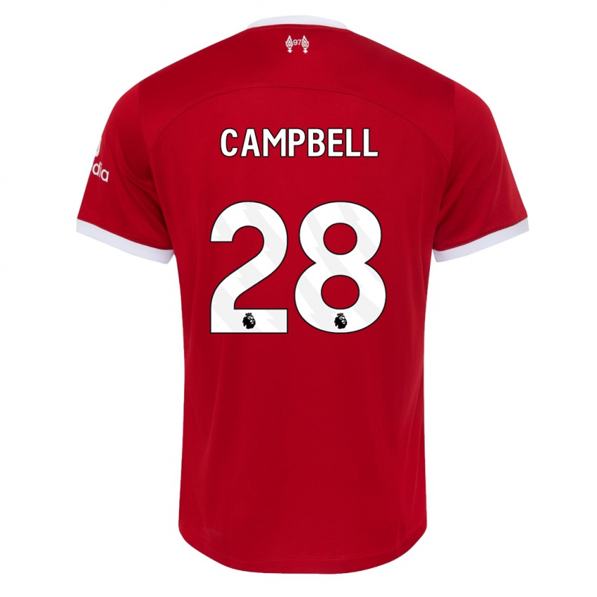Męski Megan Campbell #28 Czerwony Domowa Koszulka 2023/24 Koszulki Klubowe