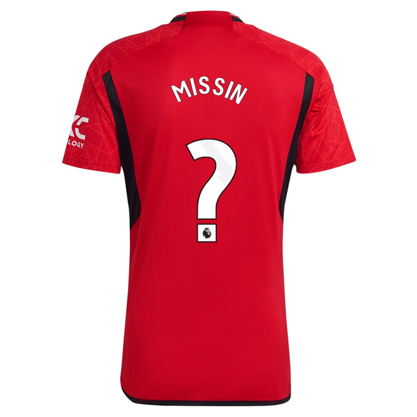 Męski Ashton Missin #0 Czerwony Domowa Koszulka 2023/24 Koszulki Klubowe
