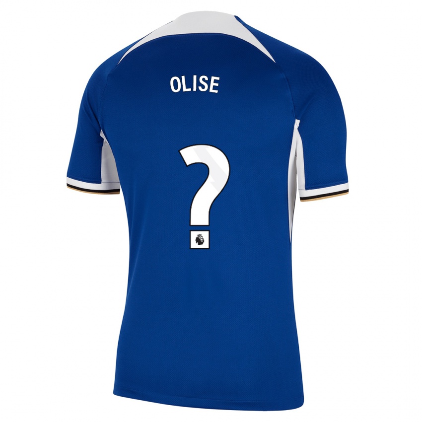 Męski Richard Olise #0 Niebieski Domowa Koszulka 2023/24 Koszulki Klubowe