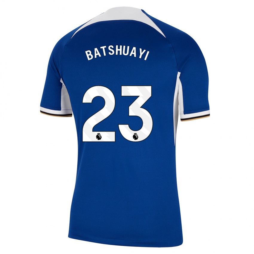 Męski Michy Batshuayi #23 Niebieski Domowa Koszulka 2023/24 Koszulki Klubowe