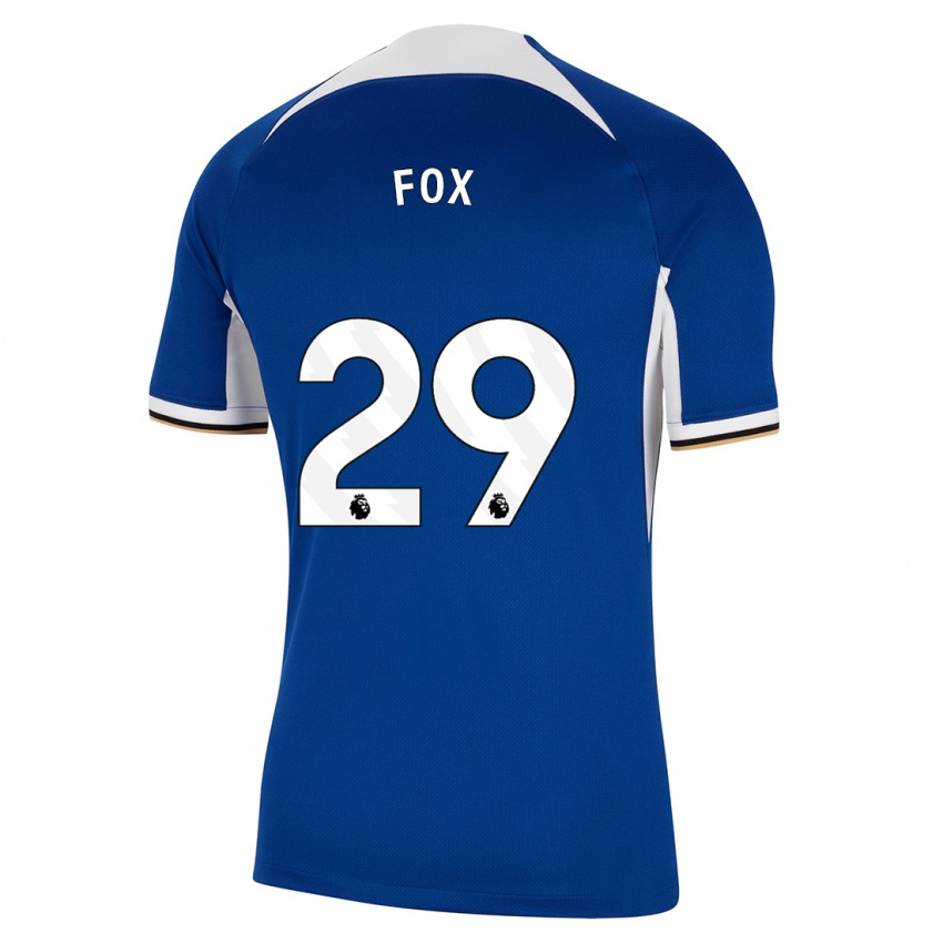 Męski Jorja Fox #29 Niebieski Domowa Koszulka 2023/24 Koszulki Klubowe