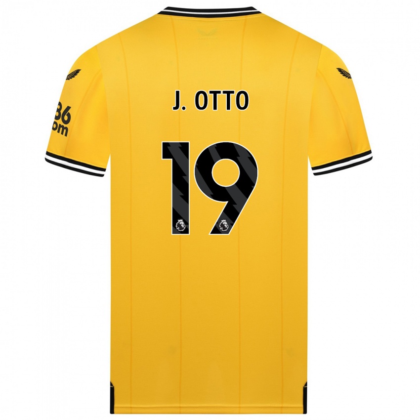 Męski Jonny Otto #19 Żółty Domowa Koszulka 2023/24 Koszulki Klubowe